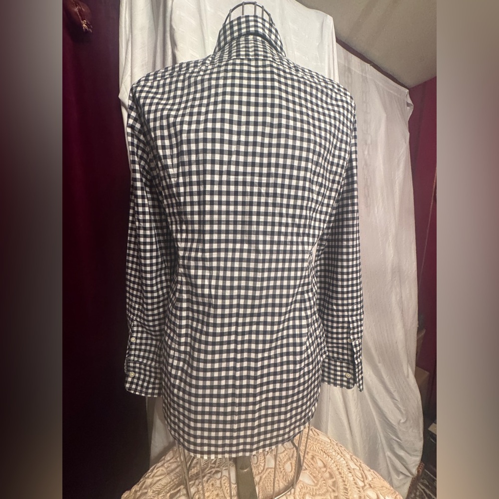 Ralph Lauren, 100% Cotton Women’s Black and White Gingham Shirt, Large - Picture 2 of 3